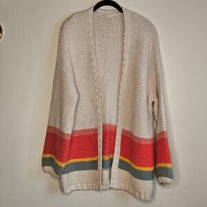 Marine Layer Striped Cardigan, Cotton, Sz M